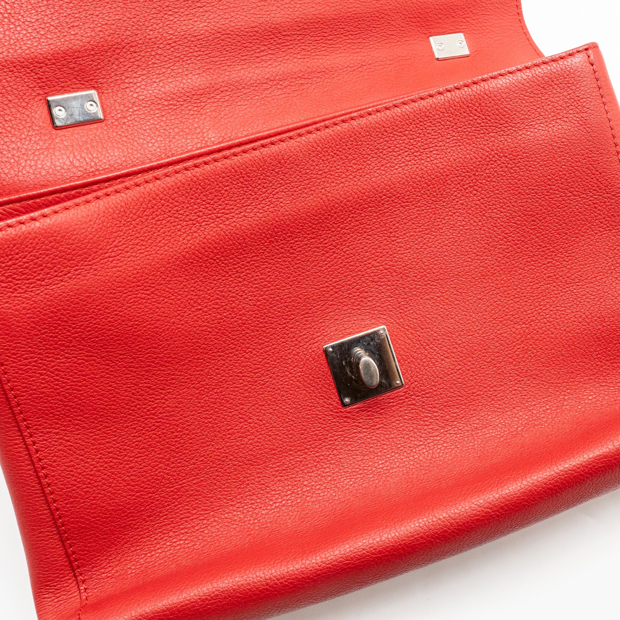 LOUIS VUITTON LOCKME BAG CALFSKIN RED SHW