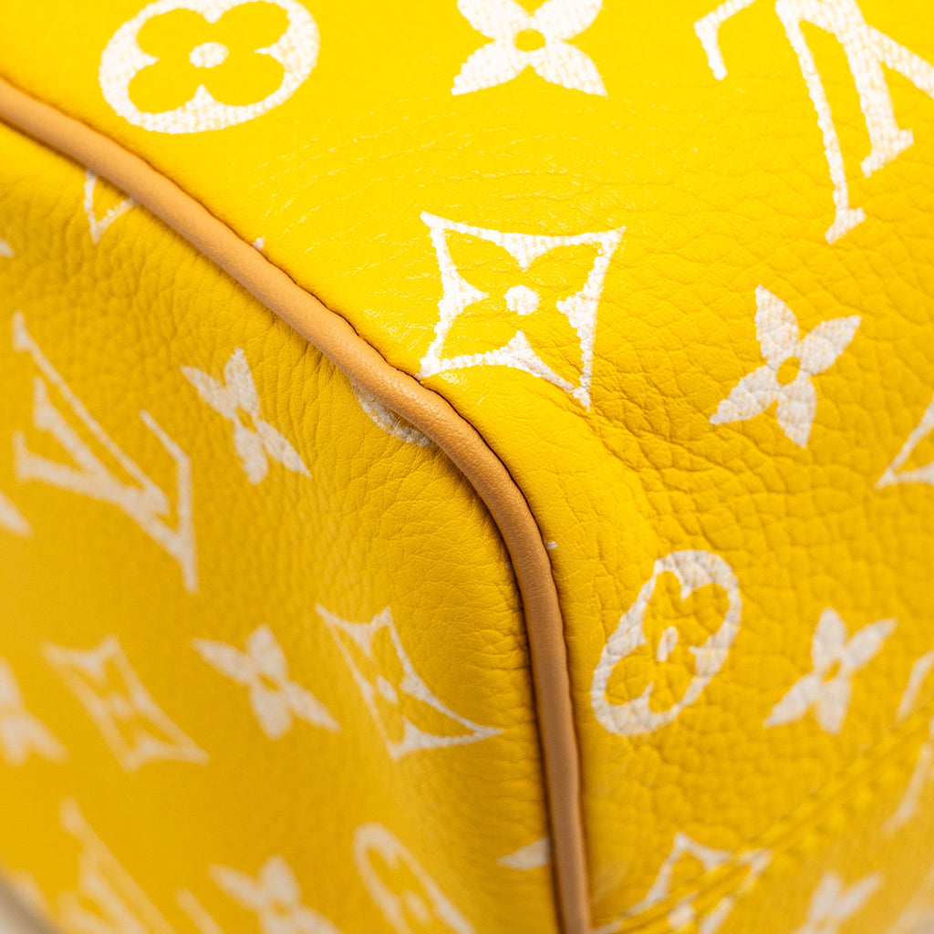 LOUIS VUITTON SPEEDY P9 BANDOULIÈRE 25 MONOGRAM SOFT CALFSKIN JAUNE MAT GHW