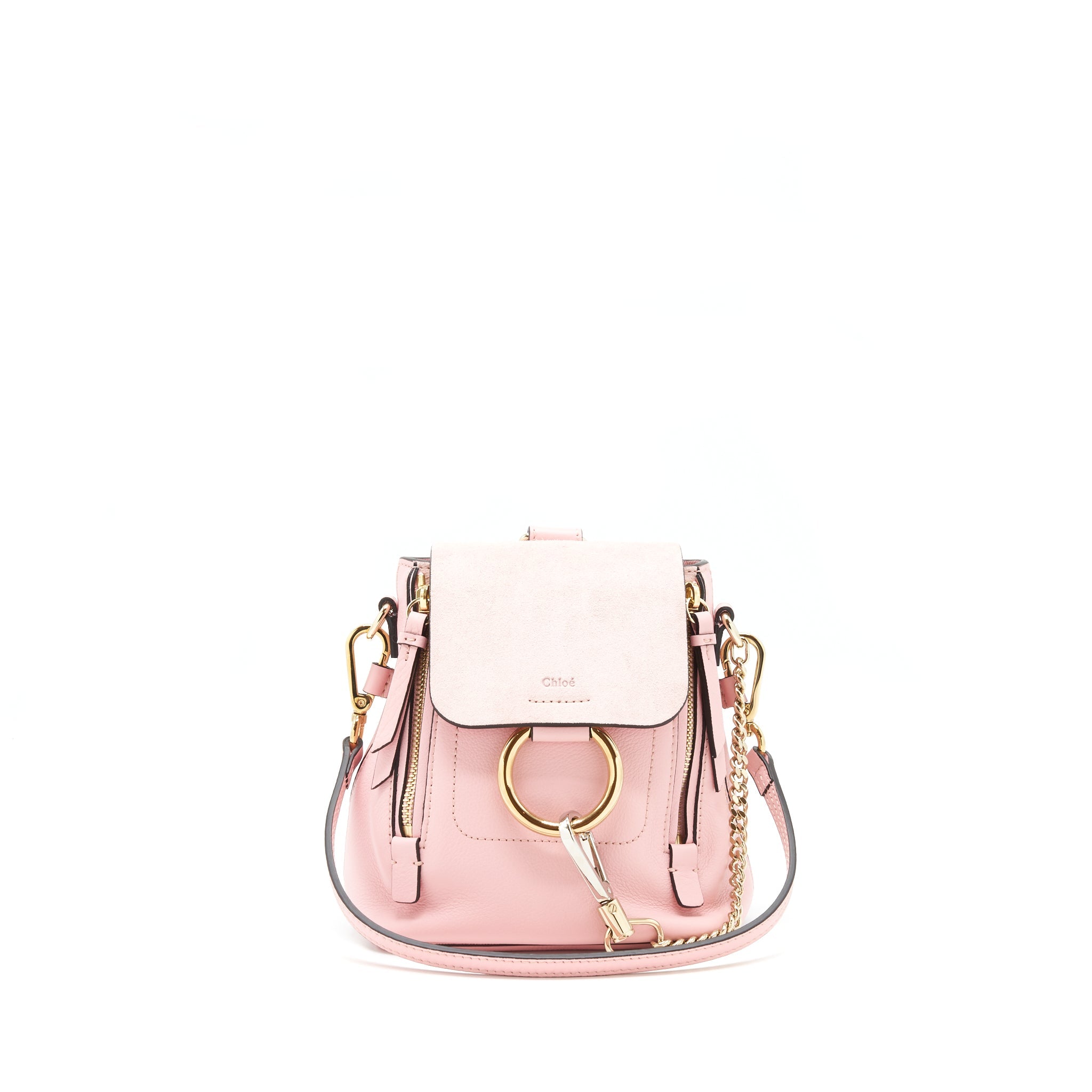 CHLOE FAYE MINI BACKPACK PINK GHW