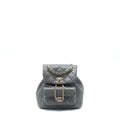 CHANEL MINI DUMA BACKPACK LAMBSKIN GREY LGHW (MICROCHIP)