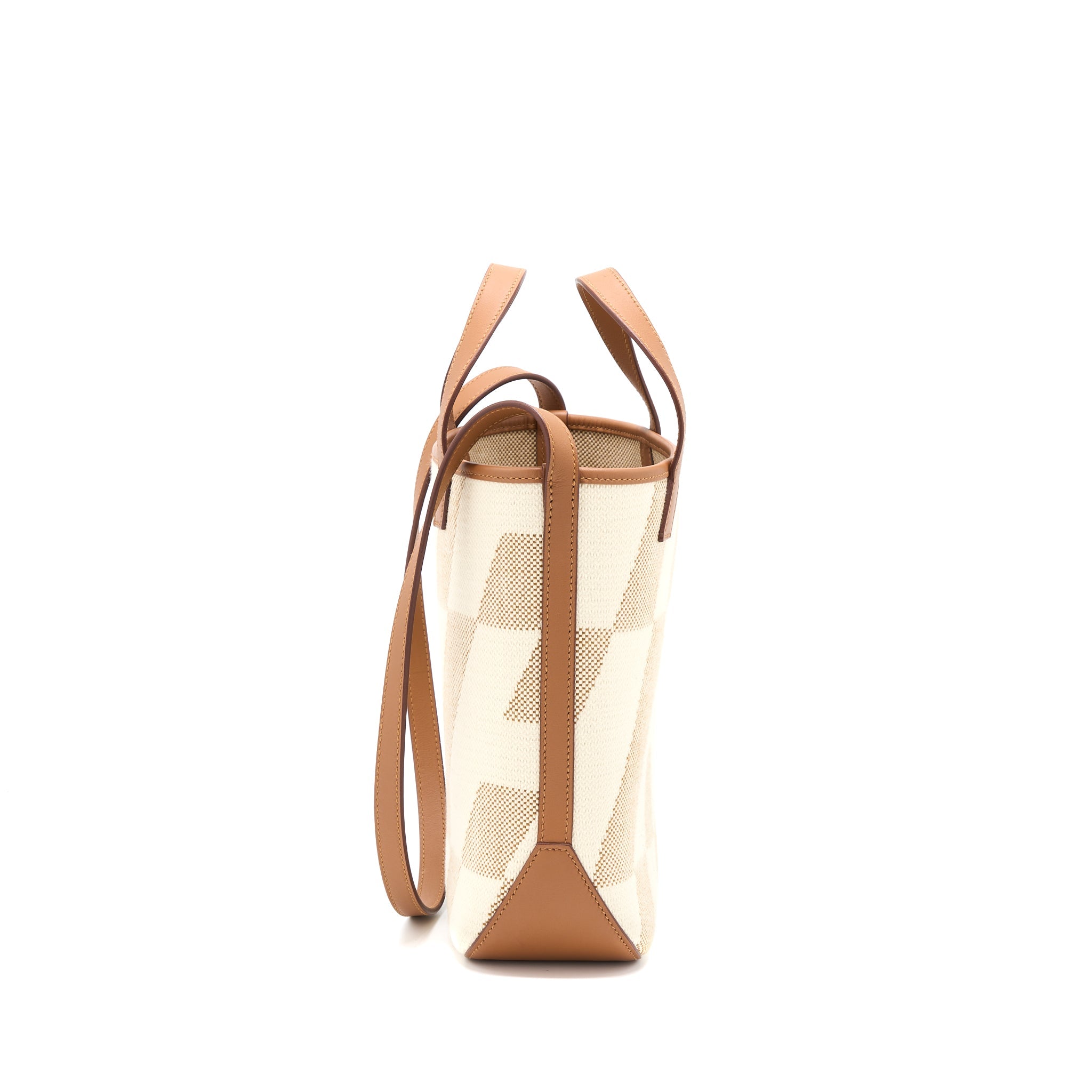 HERMES CABAS H EN BIAIS 27 BAG ECRE-NATUREL/GOLD