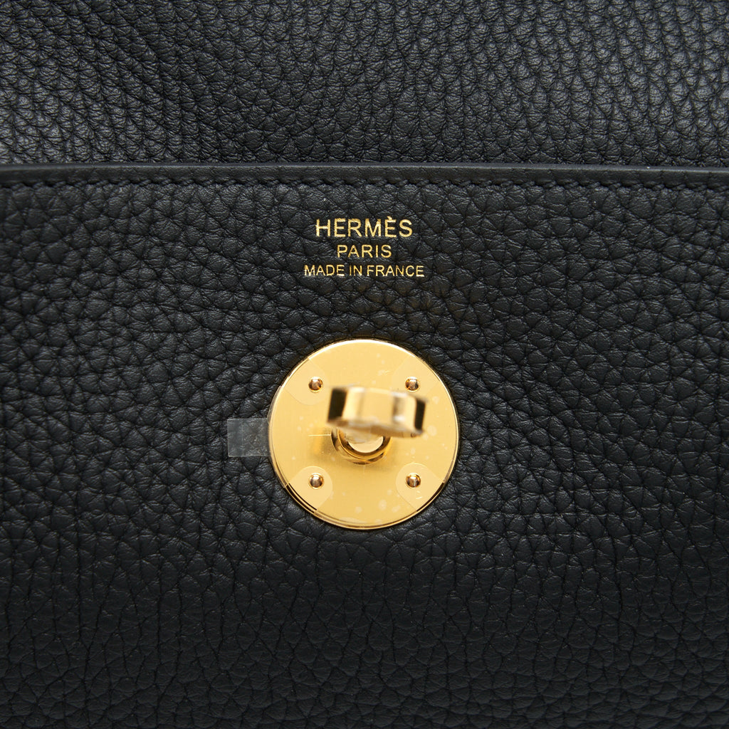 HERMES LINDY 26 CLEMENCE BLACK GHW
