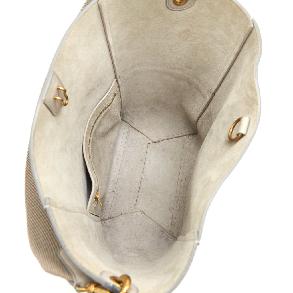 CELINE SANGLE BUCKET BAG GRAINED CALFSKIN CLAY GHW
