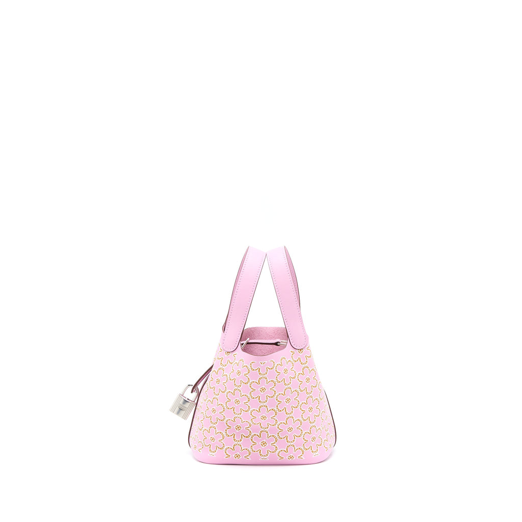 HERMES LUCKY DAISY MICRO PICOTIN 14 LOCK BAG SWIFT MAUVE SYLVESTRE SHW