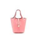 HERMES PICOTIN 18 LOCK BAG ROSE AZALEE SHW
