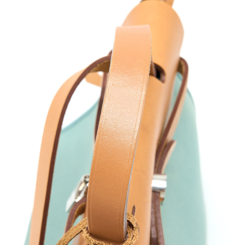 HERMES HERBAG 31 CANVAS LIGHT BLUE SHW