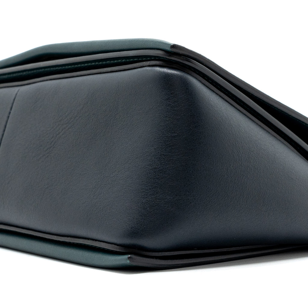 CELINE FRAME BAG CALFSKIN DARK GREEN/ DARK BLUE GHW