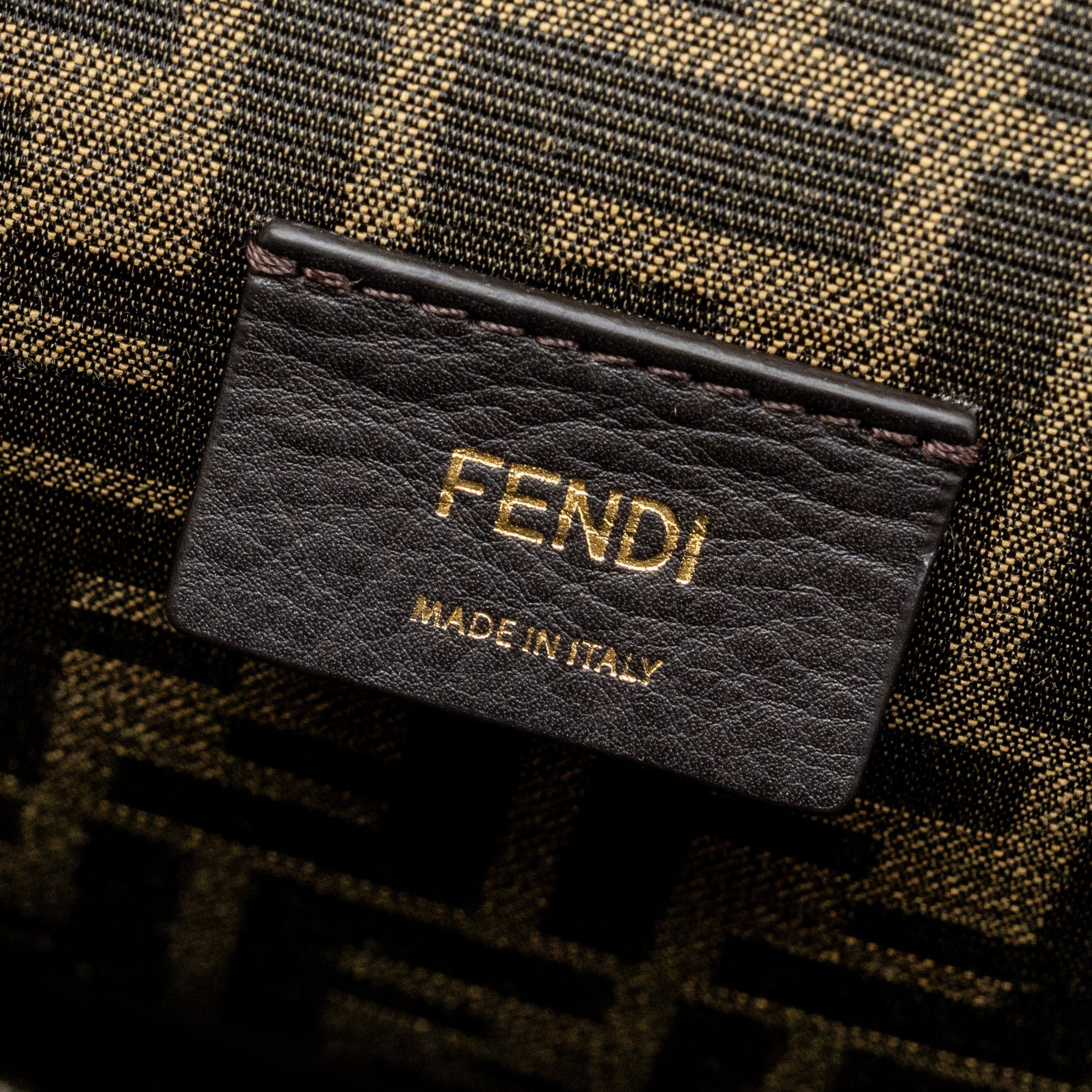 FENDI FIRST MEDIUM NAPPA LAMBSKIN CARAMEL GHW