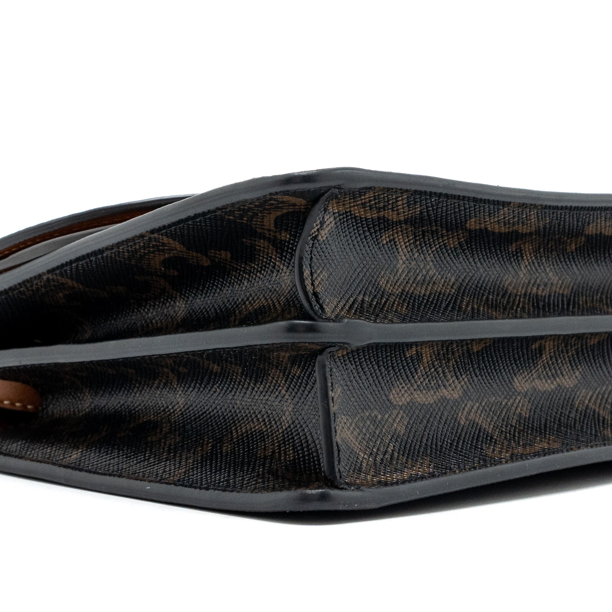 CELINE WALLET ON STRAP TRIOMPHE CANVAS / SMOOTH LAMBSKIN TAN WITH GHW