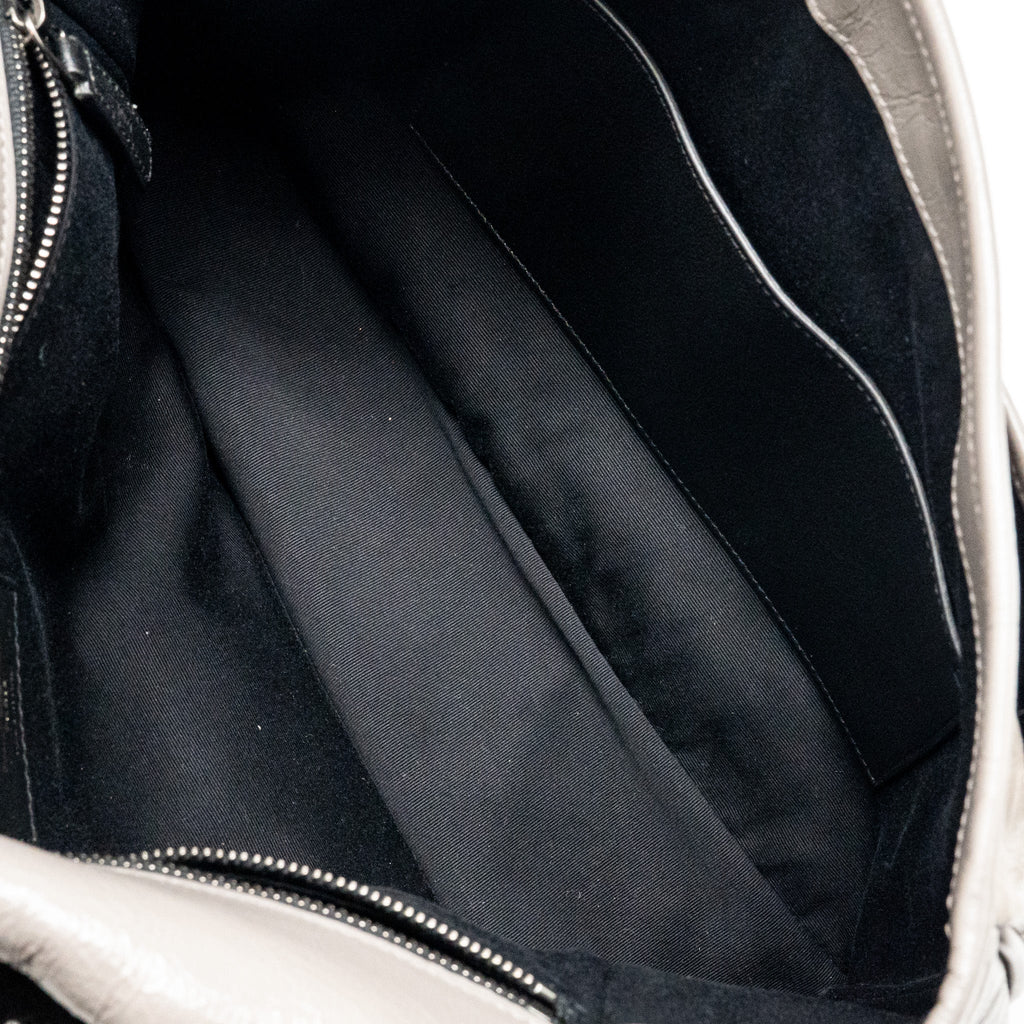 SAINT LAURENT / YSL LARGE NIKI BAG CALFSKIN GREY SHW
