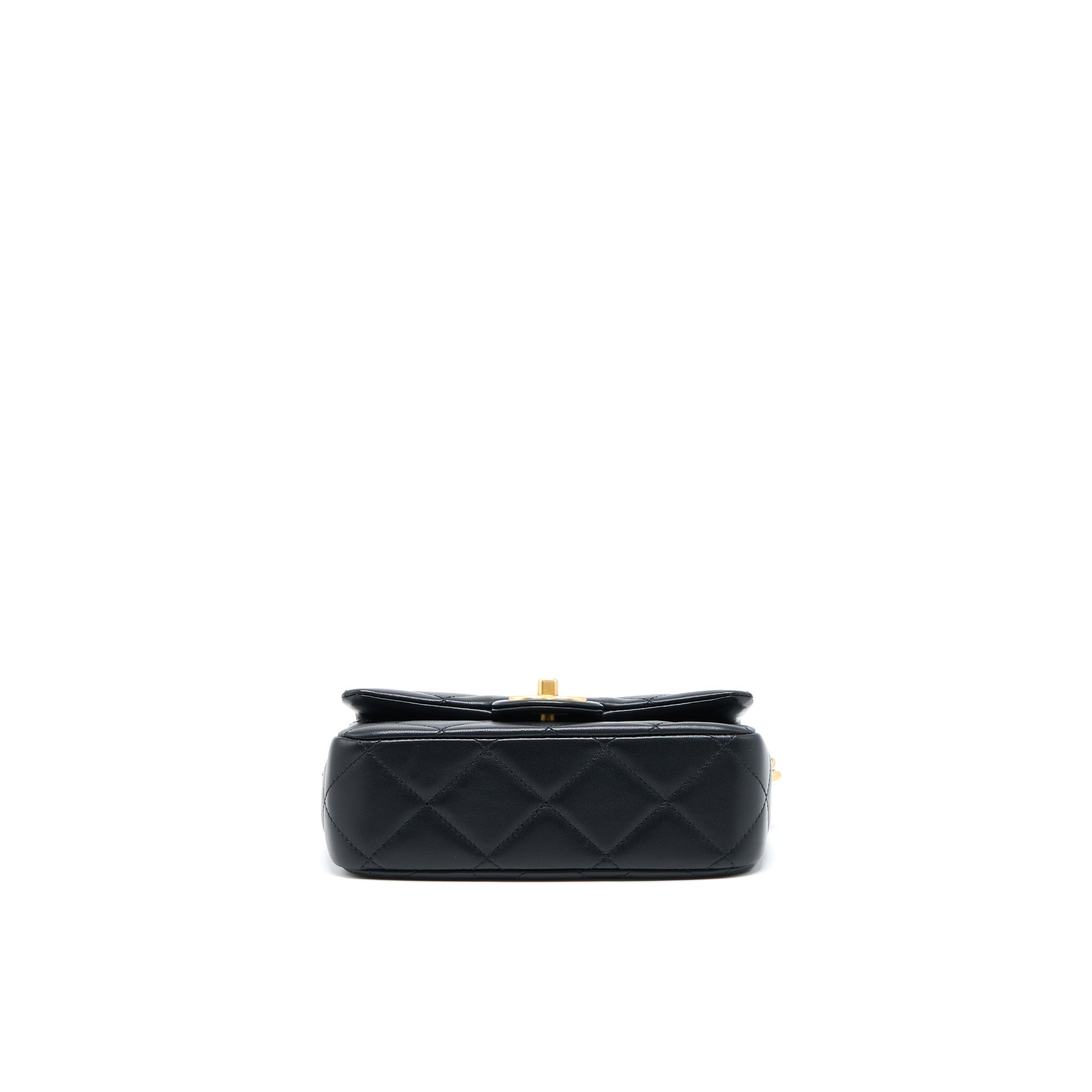 CHANEL MY PERFECT MINI FLAP BAG BLACK GHW (MICROCHIP)
