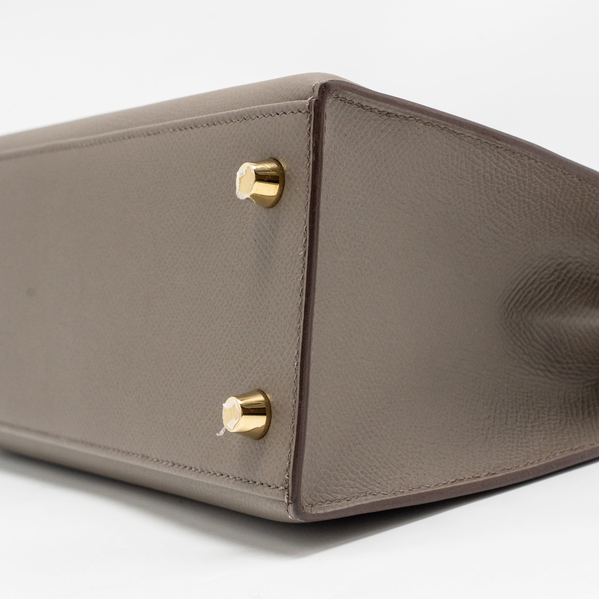 HERMES KELLY 25 EPSOM 8F GRIS ETAIN GHW