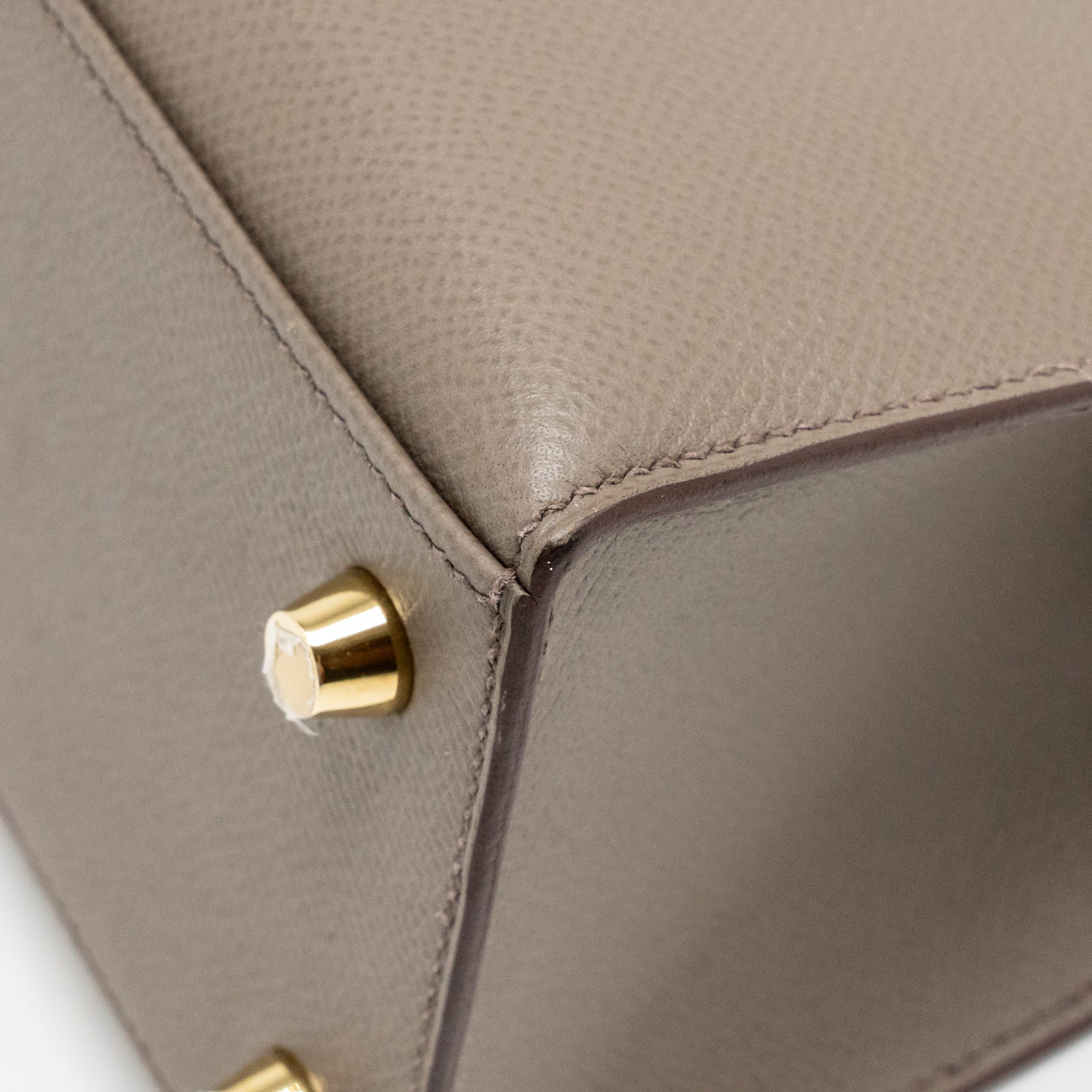 HERMES KELLY 25 EPSOM 8F GRIS ETAIN GHW