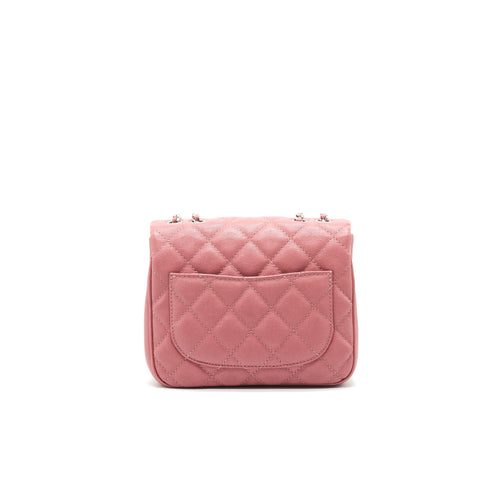 CHANEL URBAN COMPANION FLAP BAG CAVIAR PINK SHW
