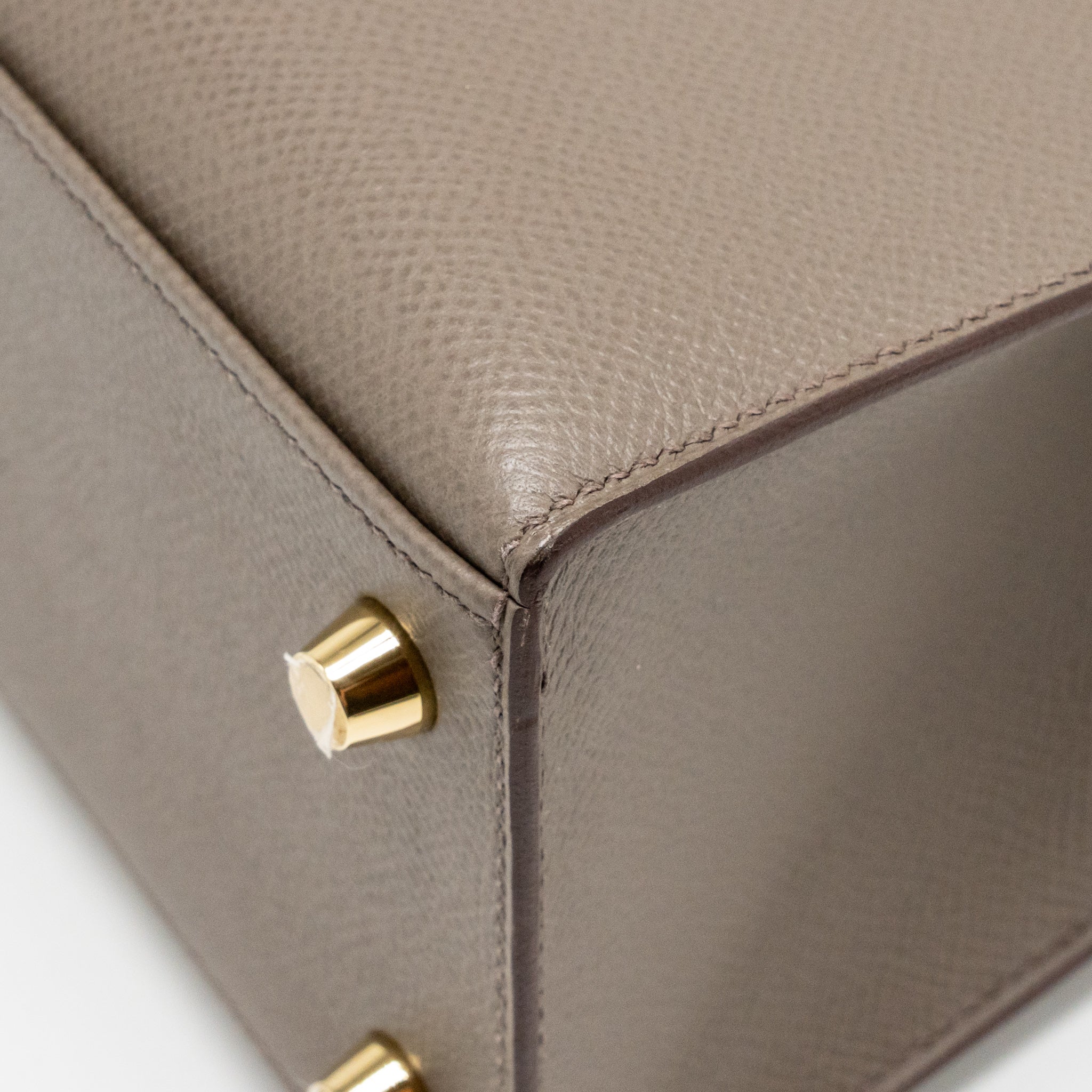 HERMES KELLY 25 EPSOM 8F GRIS ETAIN GHW
