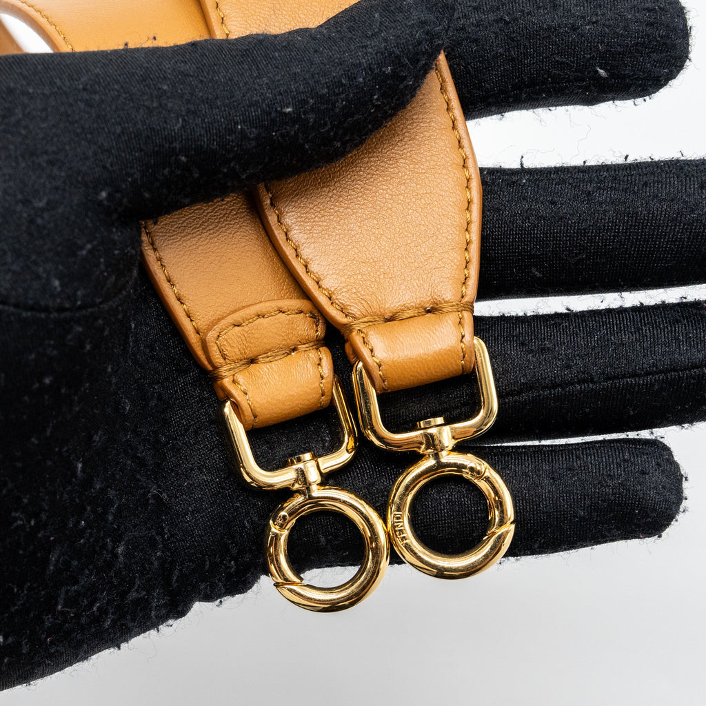 FENDI FIRST MEDIUM NAPPA LAMBSKIN CARAMEL GHW