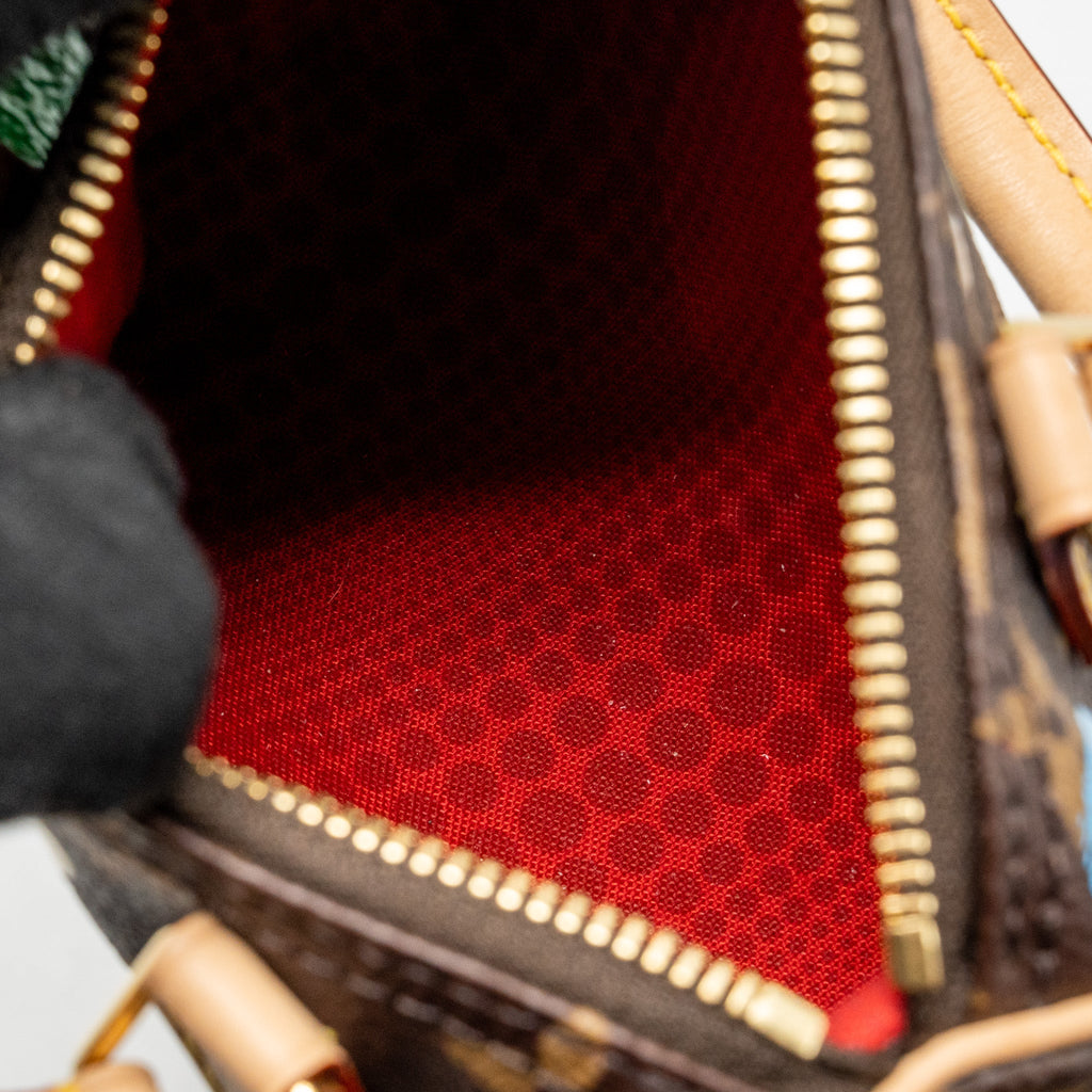 LOUIS VUITTON X YAYOI KUSAMA NANO SPEEDY MONOGRAM CANVAS GHW