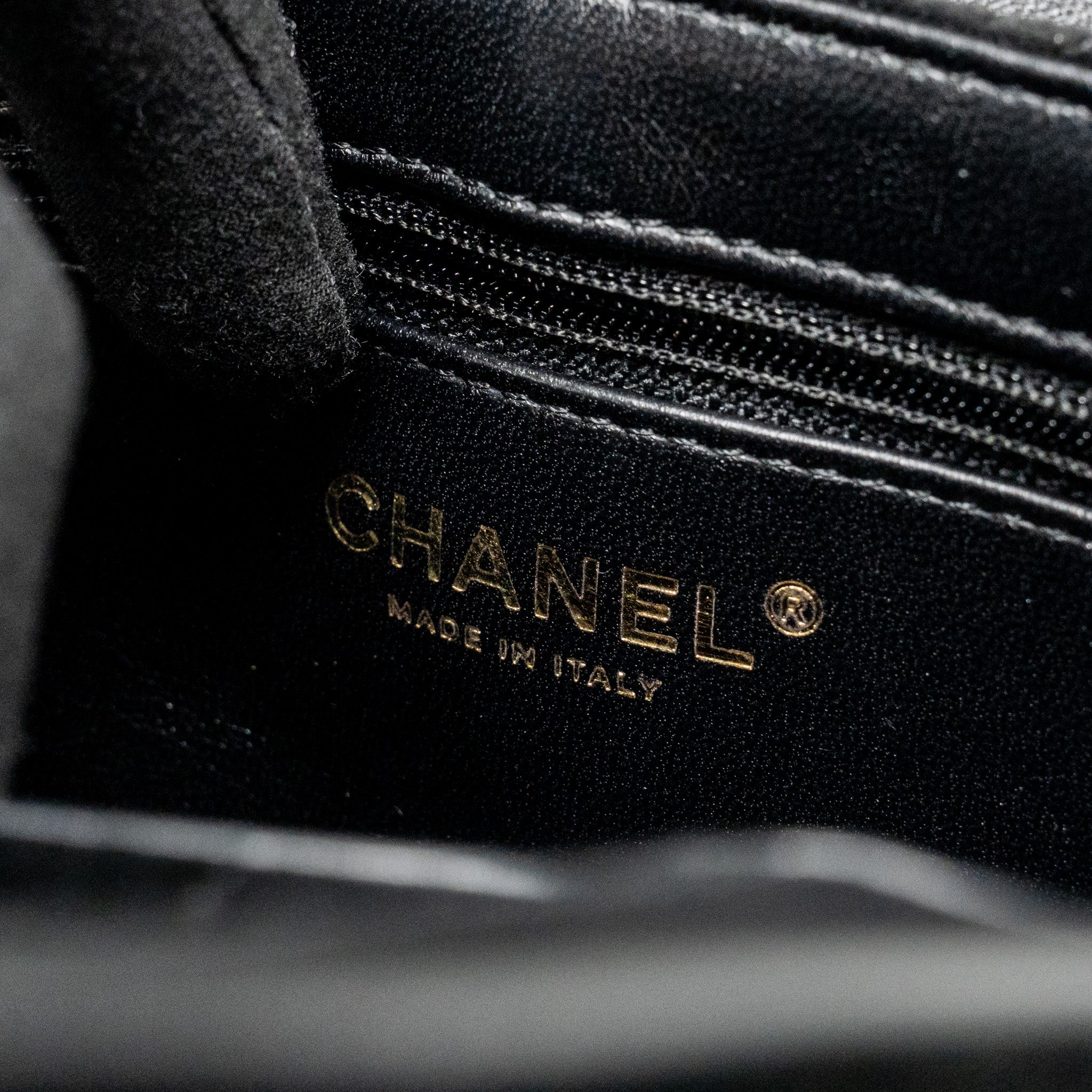 CHANEL MINI KELLY SHOPPING TOTE BAG VELVET BLACK GHW (MICROCHIP)