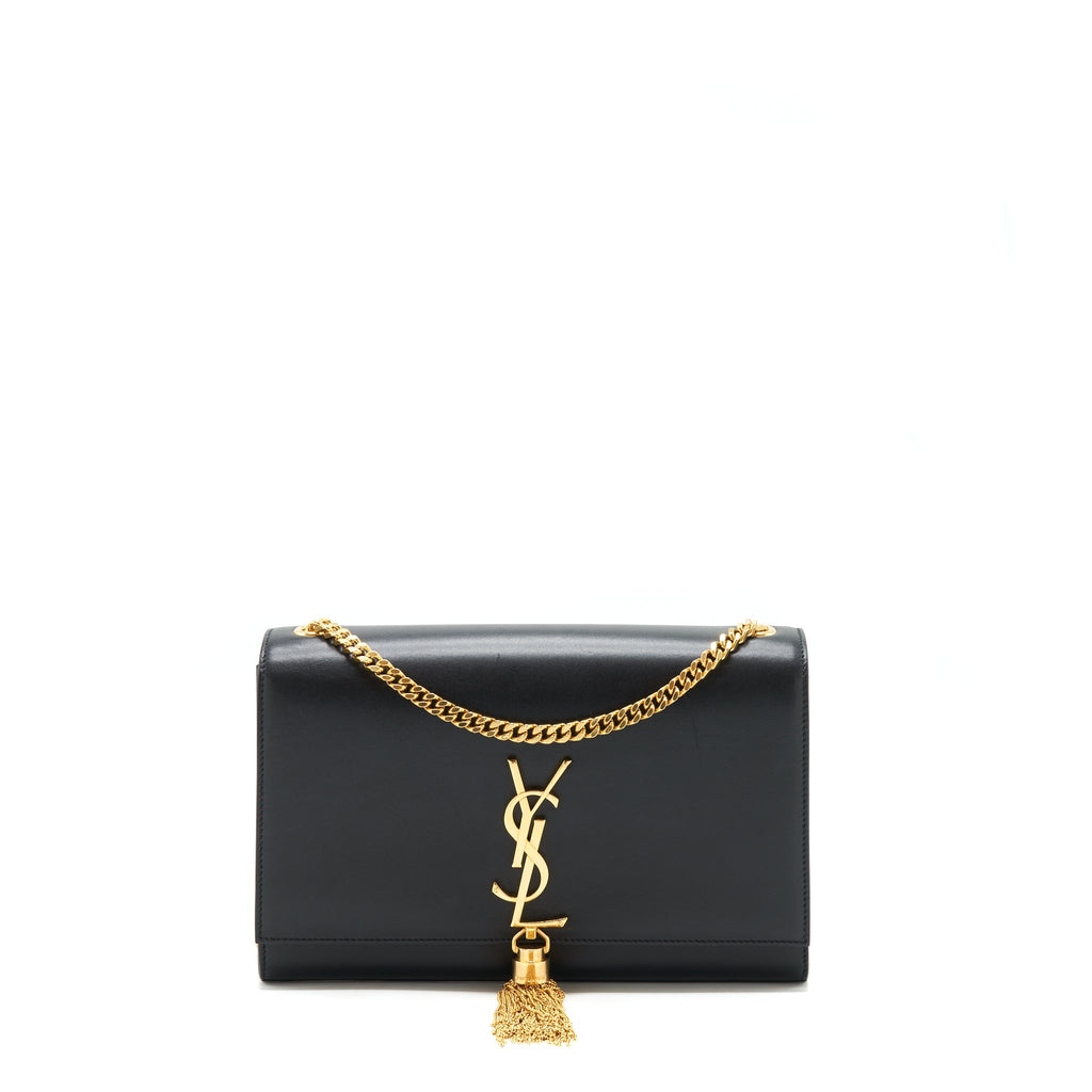 SAINT LAURENT MEDIUM KATE BAG TASSEL BLACK GHW