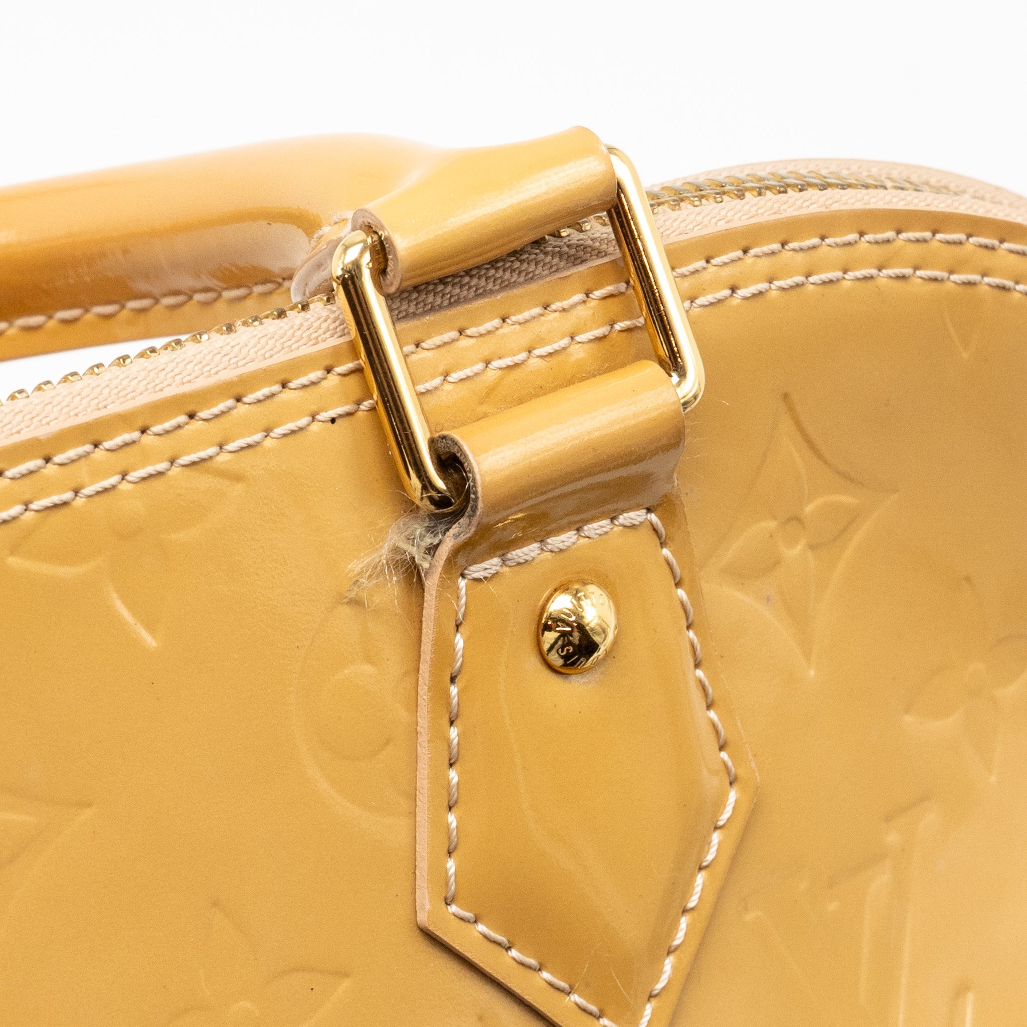 LOUIS VUITTON ALMA PM MONOGRAM VERNIS LEATHER ROSE FLORENTIN GHW