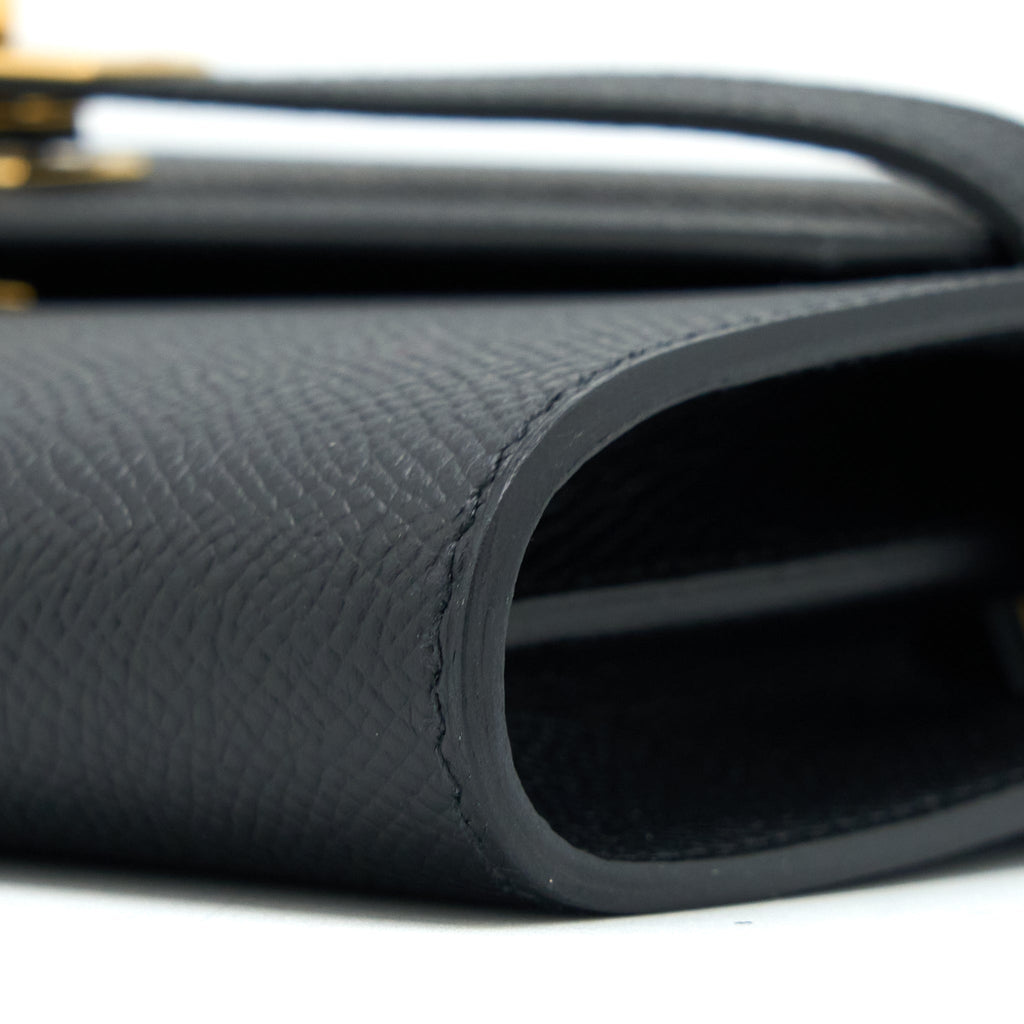 HERMES KELLY TO GO EPSOM BLACK GHW