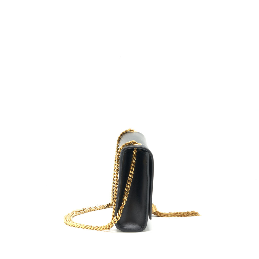 SAINT LAURENT MEDIUM KATE BAG TASSEL BLACK GHW