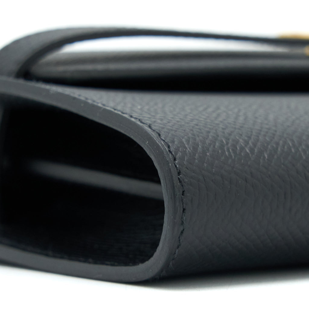 HERMES KELLY TO GO EPSOM BLACK GHW