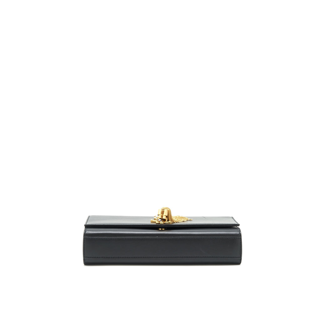SAINT LAURENT MEDIUM KATE BAG TASSEL BLACK GHW
