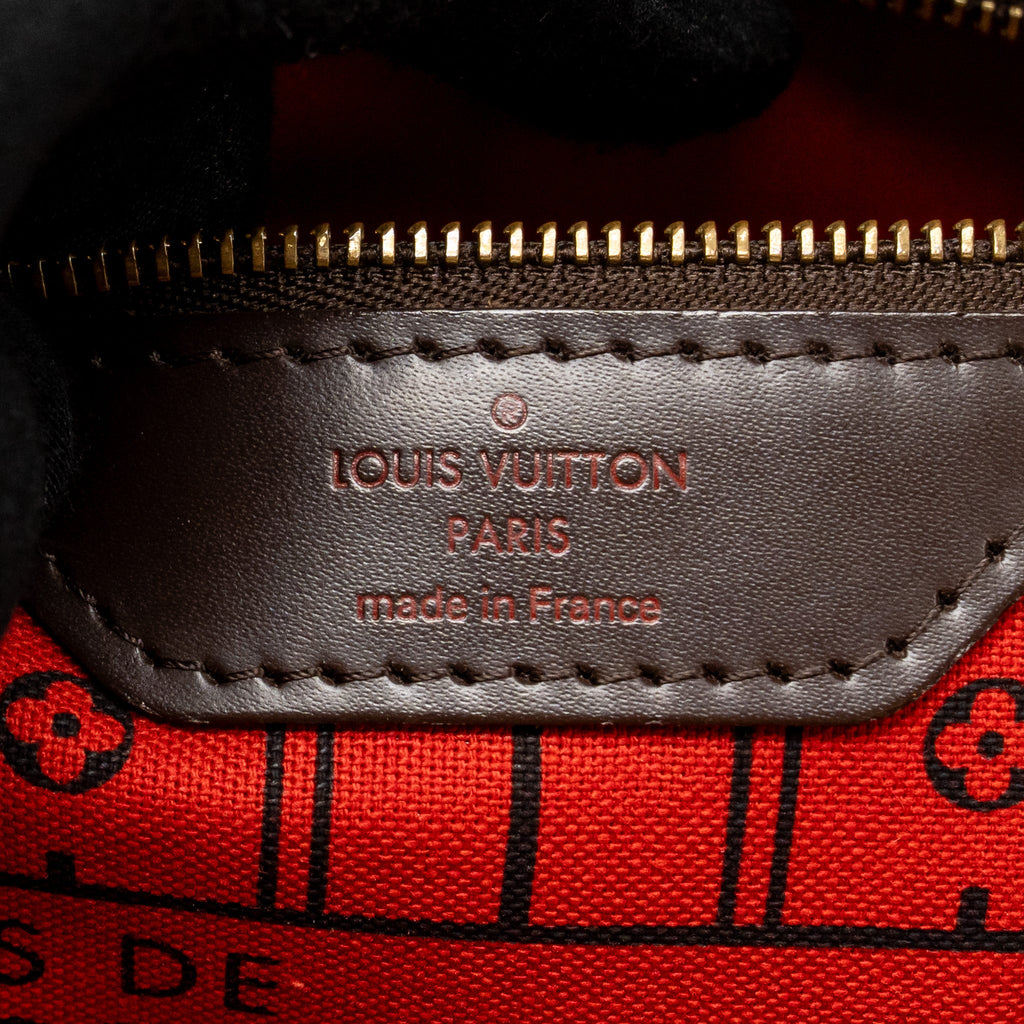 LOUIS VUITTON NEVERFULL MM DAMIER EBENE CANVAS GHW