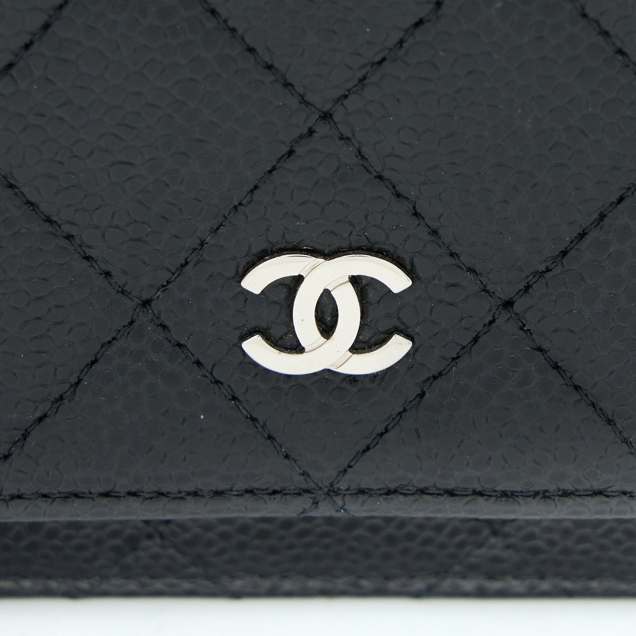 CHANEL CLASSIC WALLET ON CHAIN CAVIAR BLACK SHW