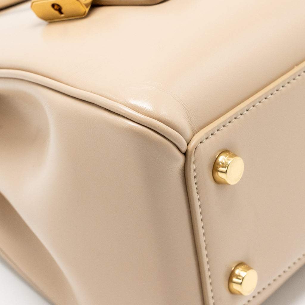 CELINE SMALL SOFT 16 BAG CALFSKIN BEIGE GHW
