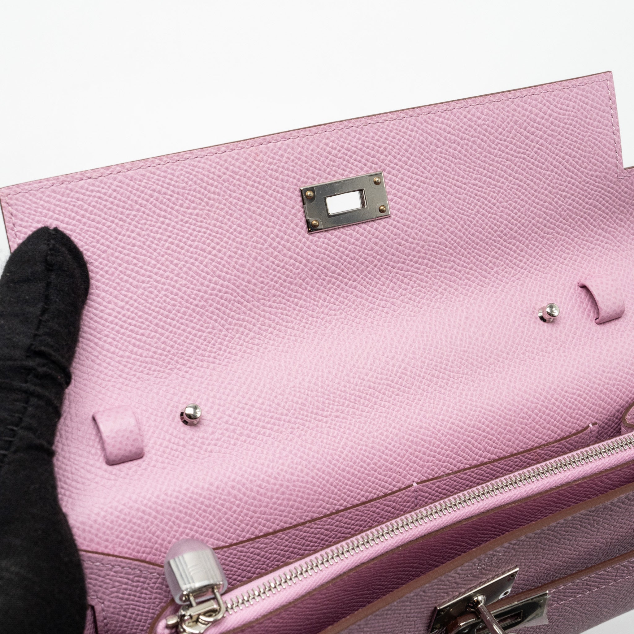 HERMES KELLY TO GO EPSOM X9 MAUVE SYLVESTRE SHW