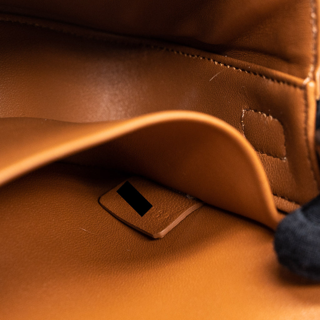 CELINE TRIOMPHE SHOULDER BAG CALFSKIN/TRIOMPHE CANVAS BROWN/MULTICOLOUR GHW