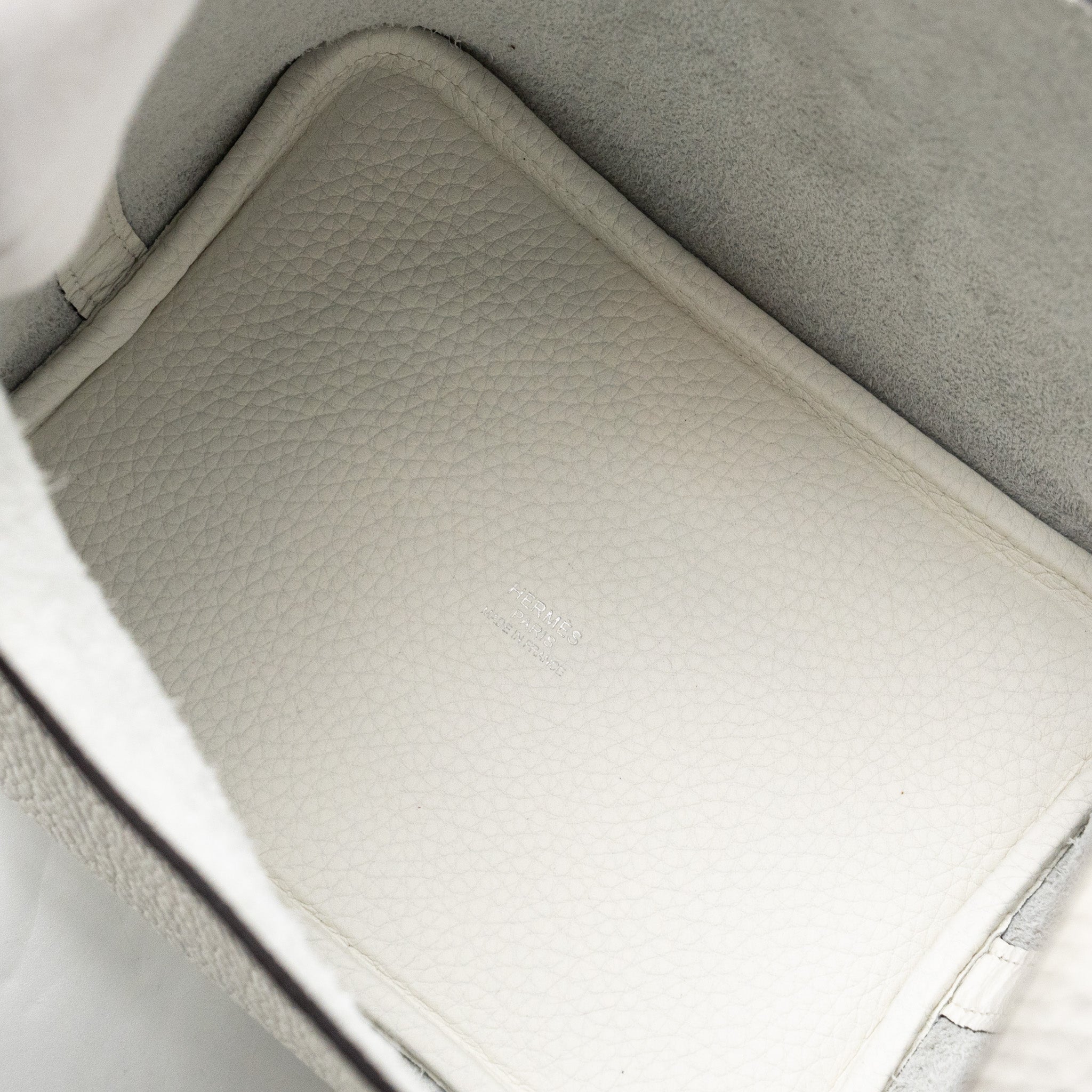 HERMES PICOTIN 18 LOCK BAG CLEMENCE NEW WHITE SHW