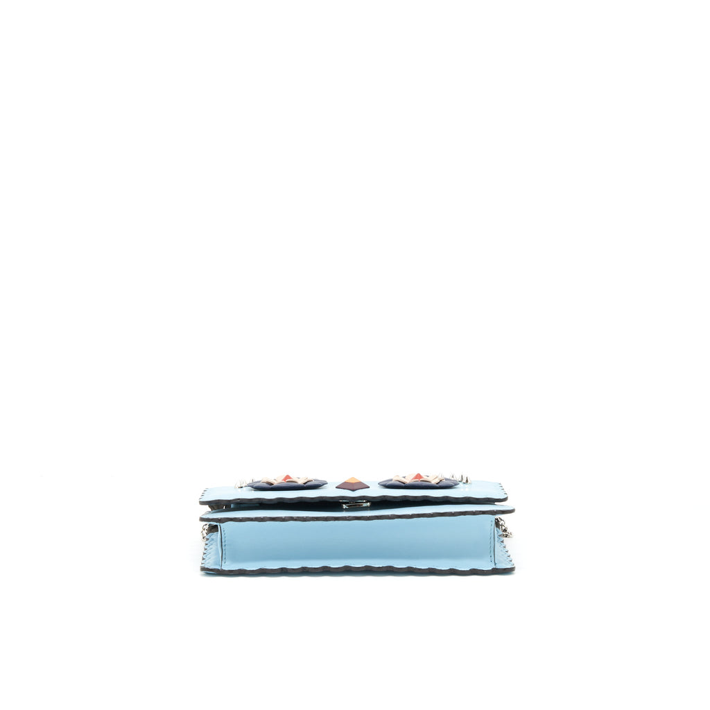 FENDI WALLET ON CHAIN MONSTER BLUE