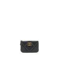 CHANEL 19 MINI POUCH LAMBSKIN BLACK GHW