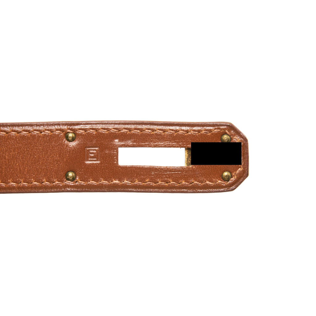 HERMES VINTAGE KELLY 32 BROWN GHW BOX LEATHER
