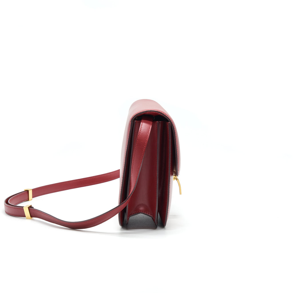 CELINE MEDIUM CLASSIC BAG RED WITH GHW
