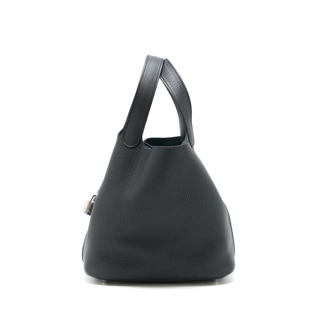 HERMÈS PICOTIN 22 LOCK BAG BLACK SHW