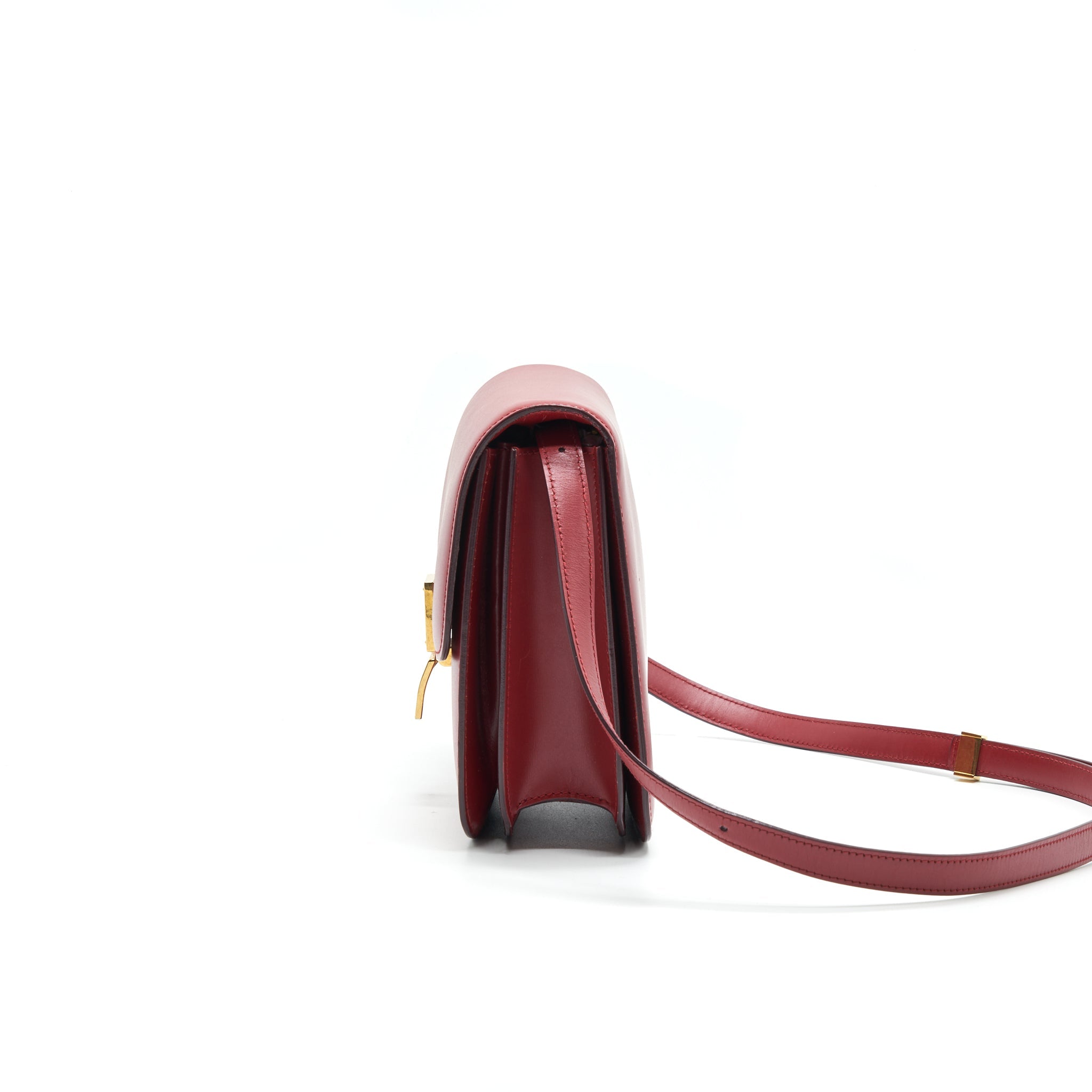 CELINE MEDIUM CLASSIC BAG RED WITH GHW