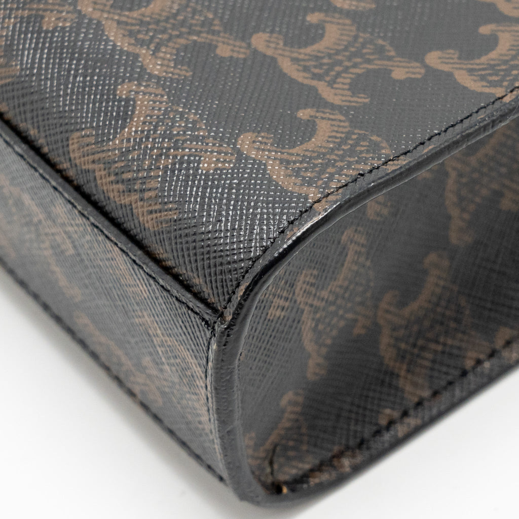 CELINE MINI VERTICAL CABAS TRIOMPHE CANVAS GHW