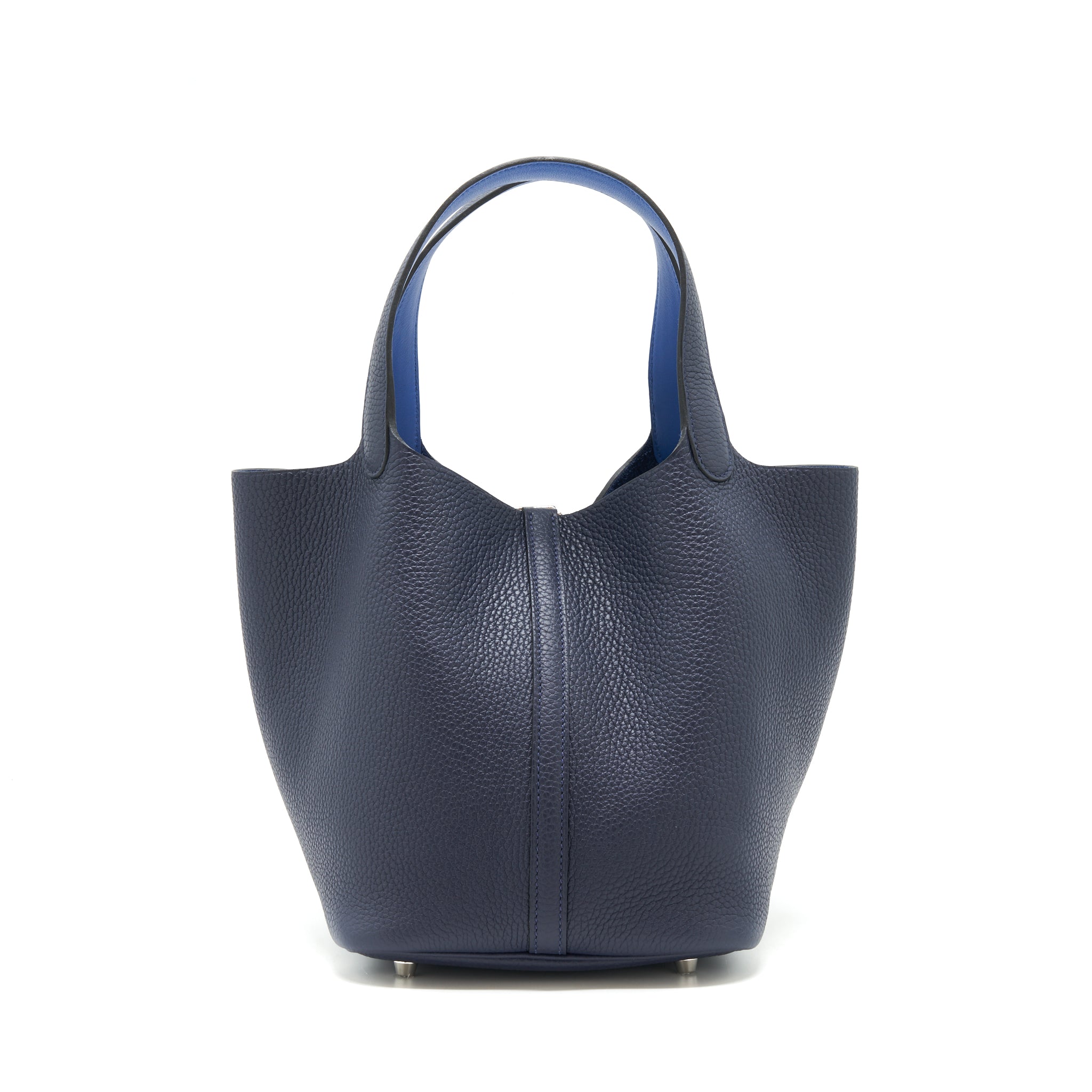 HERMES PICOTIN 22 LOCK BAG BLEU NUIT/BLEU FRANCE SHW