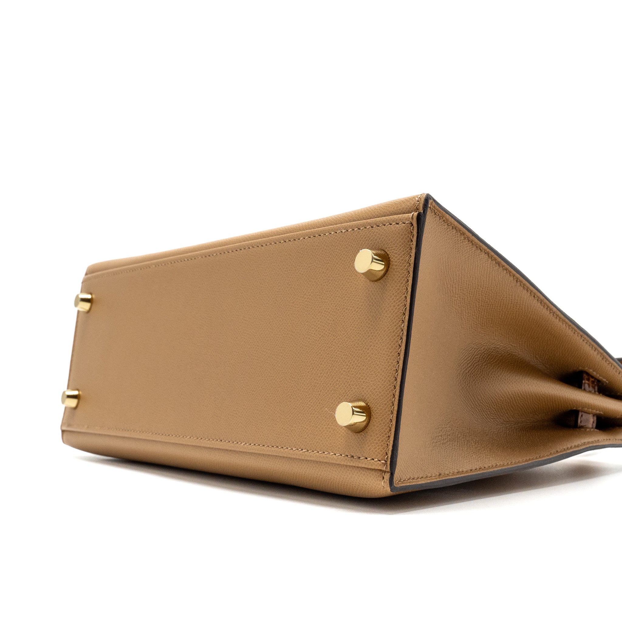 HERMES TOUCH KELLY 25 MADAME/ CROCODILE NILOTICUS CHAI/MIEL GHW
