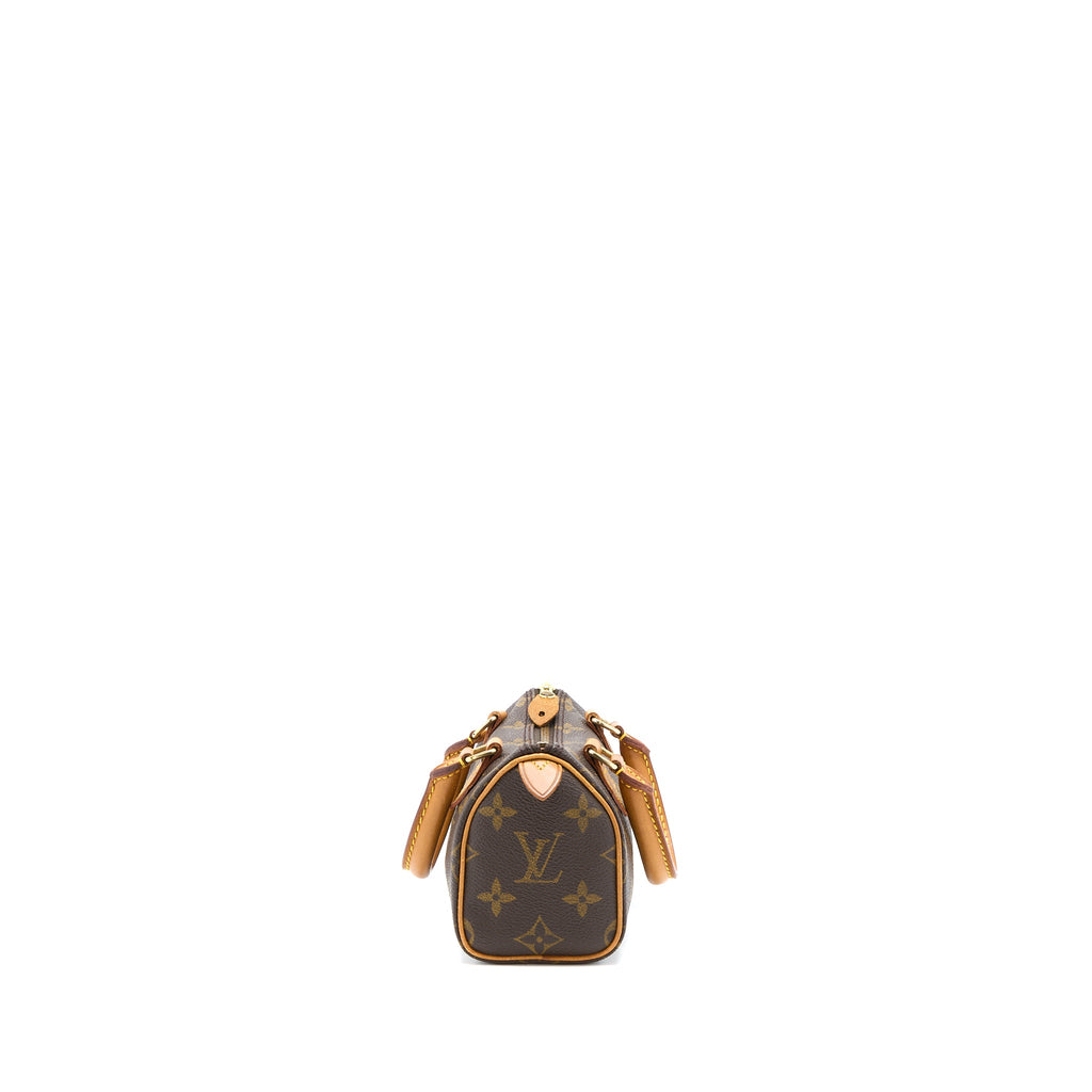 LOUIS VUITTON VINTAGE NANO SPEEDY MONOGRAM CANVAS GHW