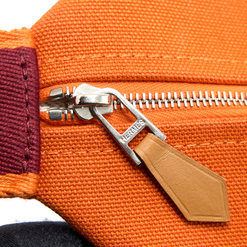 HERMES BRIDE A BRAC LARGE CANVAS ORANGE SHW