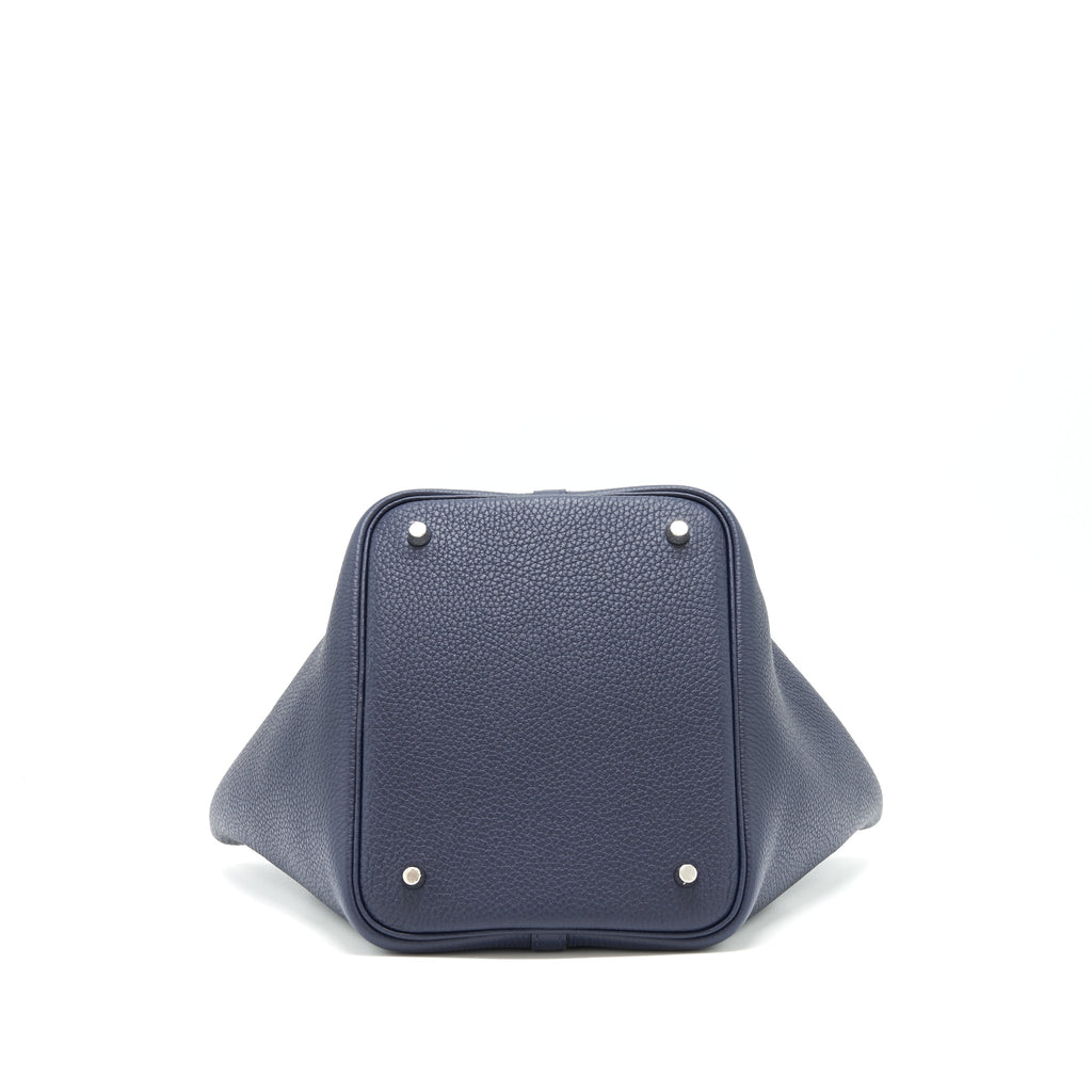 HERMES PICOTIN 22 LOCK BAG BLEU NUIT/BLEU FRANCE SHW