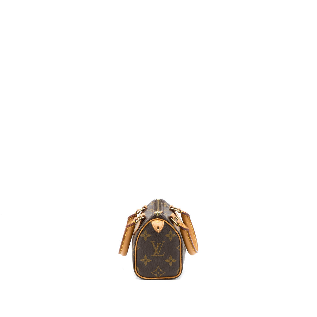 LOUIS VUITTON VINTAGE NANO SPEEDY MONOGRAM CANVAS GHW