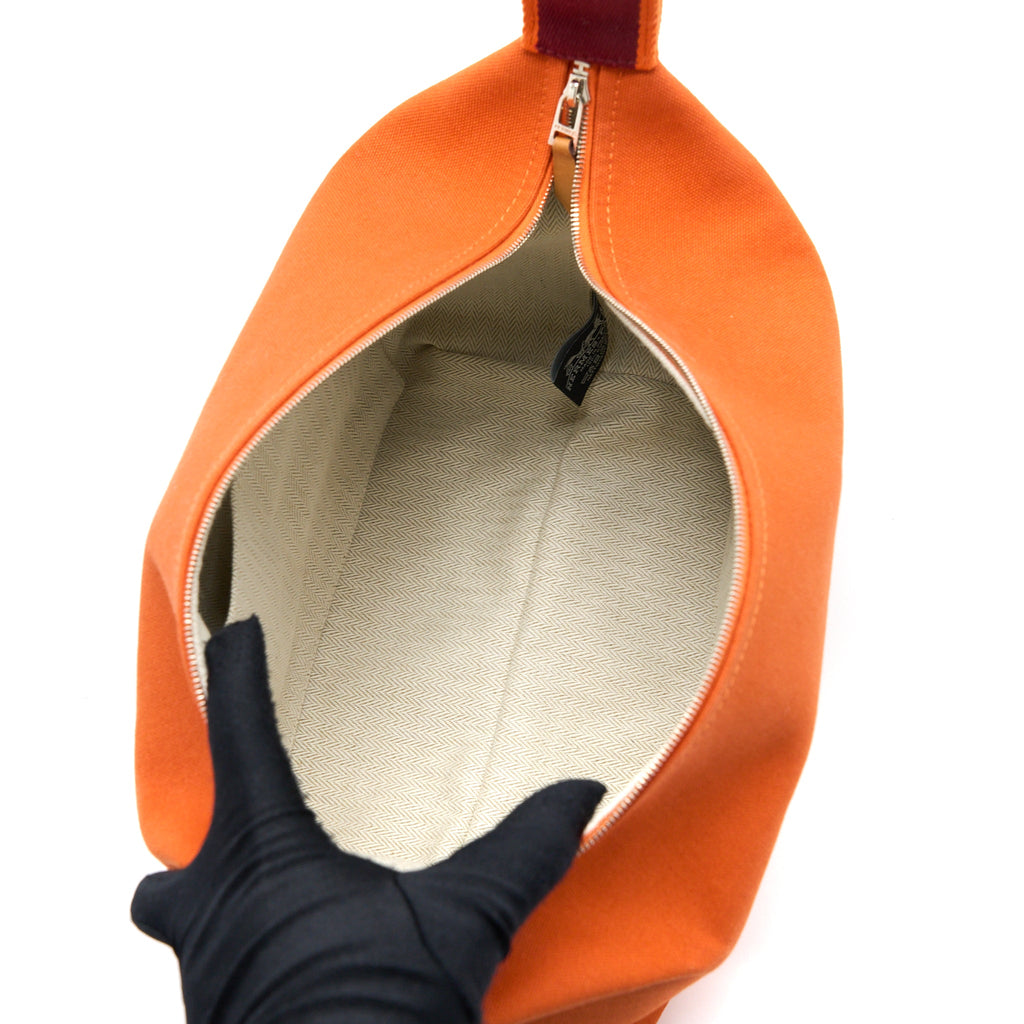 HERMES BRIDE A BRAC LARGE CANVAS ORANGE SHW