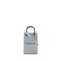 BALENCIAGA MINI SHOPPING PHONE POUCH GREY SHW