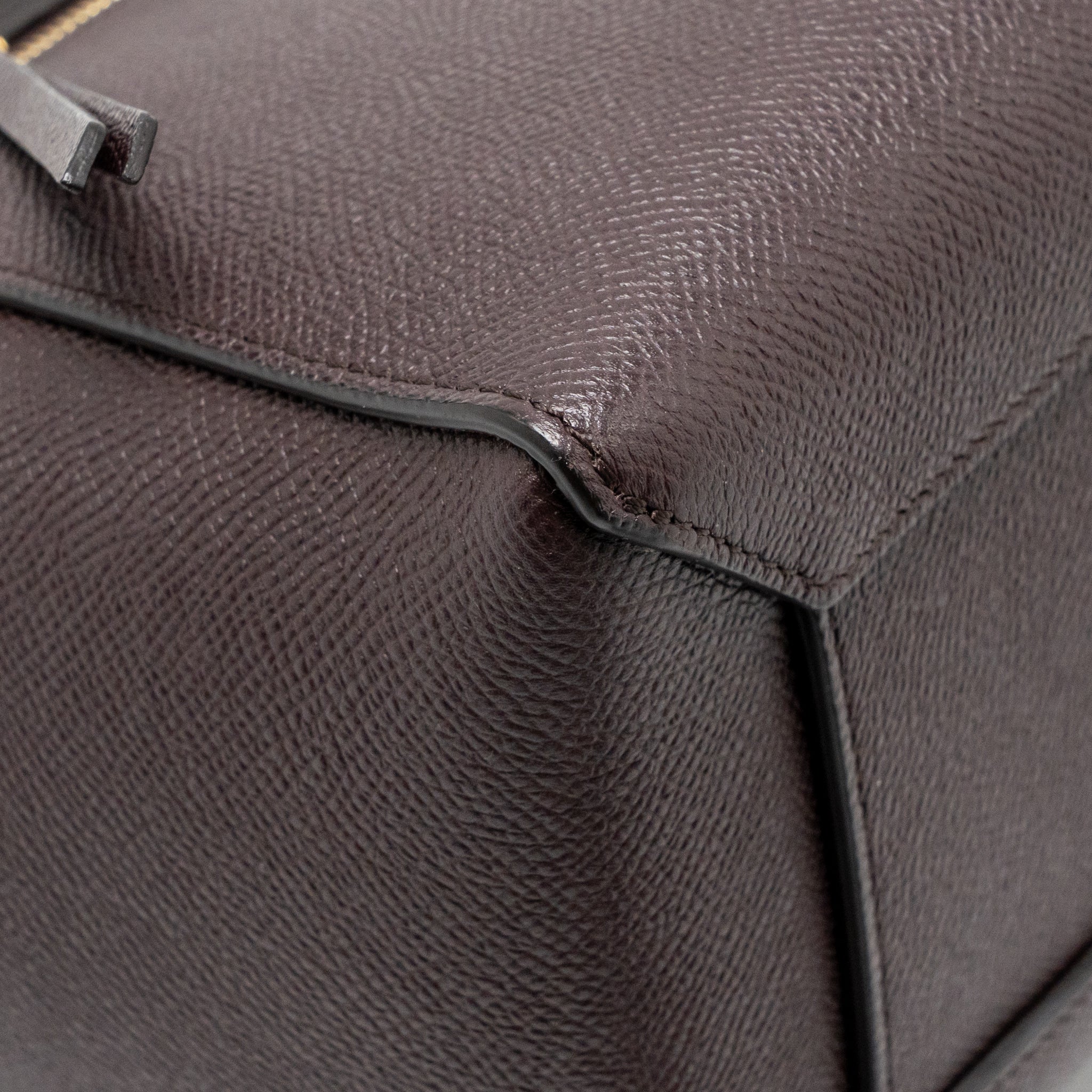 CELINE MICRO BELT BAG GRAINED CALFSKIN BURGUNDY GHW